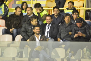 Il ds Argurio e il dg Manfredi in tribuna