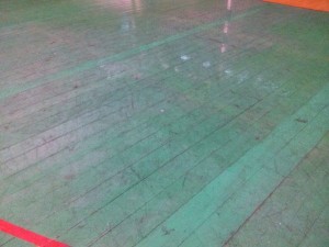 Il parquet intriso d'acqua