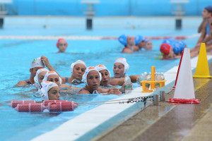 Le ragazze della WP Despar Messina nel corso di un time-out