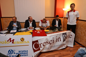 Un momento della conferenza stampa tenutasi all'Hotel S. Elia
