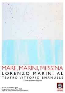 La locandina "Mare, Marini, Messina"