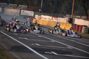 Una fase della corsa sul Circuito Valle del Liri di Arce