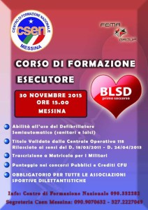 La locandina del corso Blsd