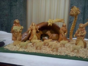 Il Presepe realizzato con pasta di pane lievitato