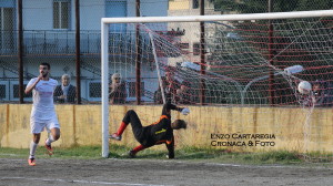Il gol dell'1-0, siglato da Germanò