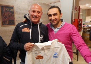 Il presidente e tecnico dell'OSSIDIANA MARBI MESSINA Nicola Germanà con l'AD di MARBI Nicola Giannetto