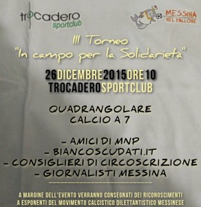 Torneo In campo per la solidarietà
