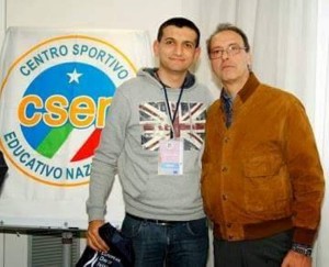 Alessandro D'Ignoti con il il presidente Nazionale del CSEN Francesco Proietti
