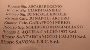 L'elenco dei ricorsi presentati dagli imputati