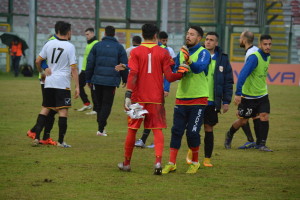I giallorossi all'uscita dal campo