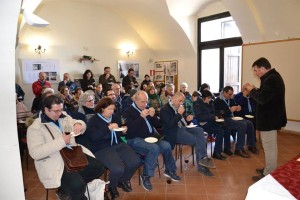 I partecipanti ad un appuntamento del "Laboratorio del Gusto"