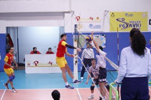 Pallavolo Messina - Mazara, un attacco dei peloritani