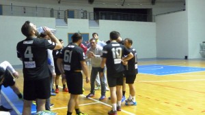 Mister D'Arrigo a colloquio con i suoi ragazzi