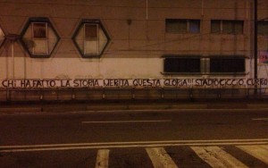 striscione pro Ciccio Currò