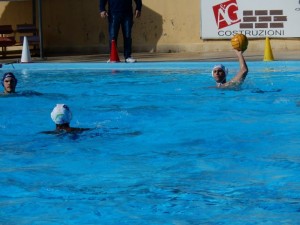 Il mancino Roberto Riccioli in azione