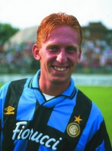 Mirko Conte con la maglia dell'Inter