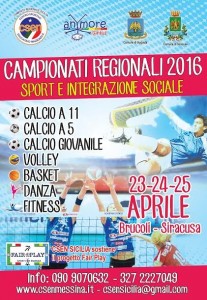 La locandina dei Campionati Regionali 2016