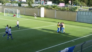 Il Rocca esulta dopo il 4-0