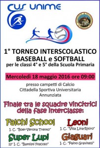 Locandina finale baseball