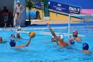 Una fase di gioco della partita giocata alla "Cappuccini"