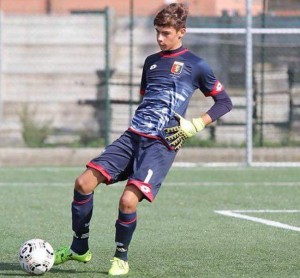 Alessandro Russo con la maglia del GENOA FC