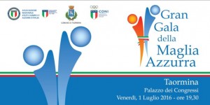 La locandina del “Gran Gala della Maglia Azzurra”