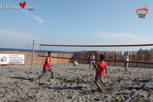 Footvolley Csen, Campanella e Platania in azione