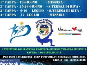 Locandina Campionato Provinciale Footvolley