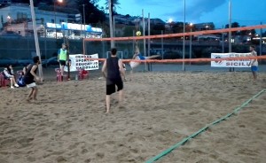 Una fase della finale del Campionato di FootVolley CSEN