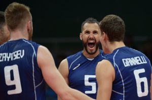 Gli azzurri del volley