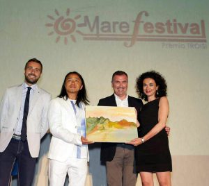 Liu Yi, Massimiliano Cavaleri e Daniela Ursino al Mare Fastival Salina
