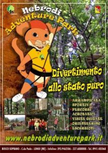 Il manifesto del Nebrodi Adventure Park di Longi