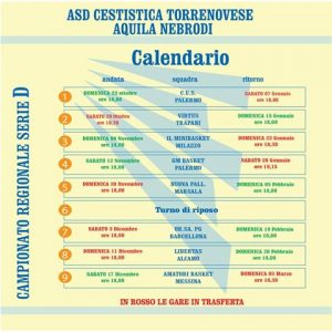 Calendario Aquila Torrenova