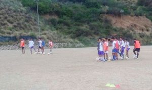 Allenamento della squadra Giovanissimi dell'F24 Messina