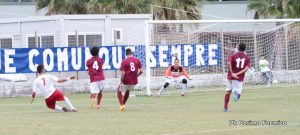 Milazzo-Rosolini: una fase del match vinto dai mamertini