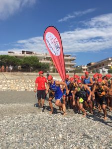 Il via alla gara di nuoto