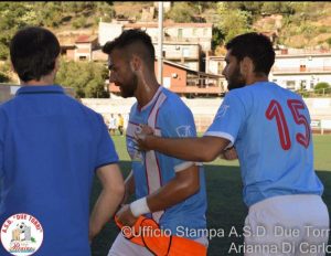 Riccardo Pellegrino autore dei 2 gol del Due Torri