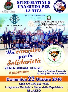Locandina "Un canestro per la solidarietà"
