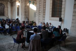 Un momento della serata si è svolta al Monte di Pietà