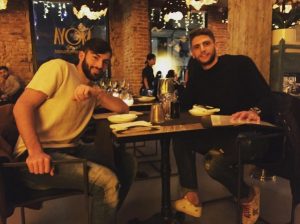 Nicola Ciccone con Domenico Berardi
