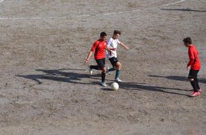 Fase di gioco della gara dei Giovanissimi regionali