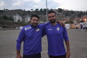 Il portiere Davide Parisi ed il difensore Fabrizio Ardizzone 