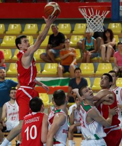 Levan Babilodze con la maglia della Georgia