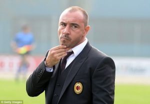 Brocchi, storico calciatore del Milan e lo scorso anno allenatore dei rossoneri