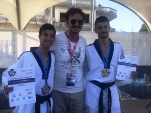 Simone Caliri, il maestro Sottile e Mario Bucolo