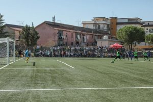 Daniele Ancione trasforma dal dischetto (foto Familiari)