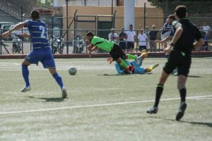 Cappello guadagna il calcio di rigore valso lo 0-1 (foto Familiari)