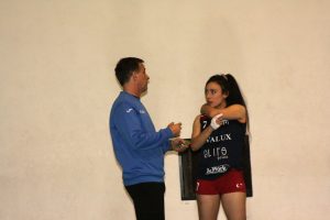 Giuliana Cannestracci con il coach Mauro Silvestre