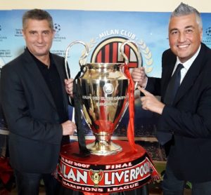 Massaro e la Coppa Campioni vintadal Milan