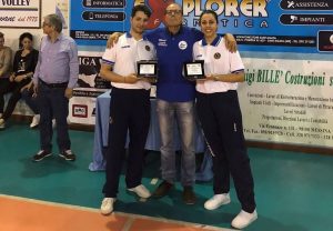 Sebastiano Rizzotto ed Erika Burrascano con Serafino Ilacqua 